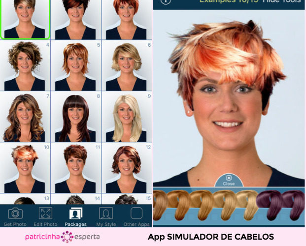 Hairstyle Try On App 621x500 - Simulador de Cabelo: Corte, Cor e Penteado