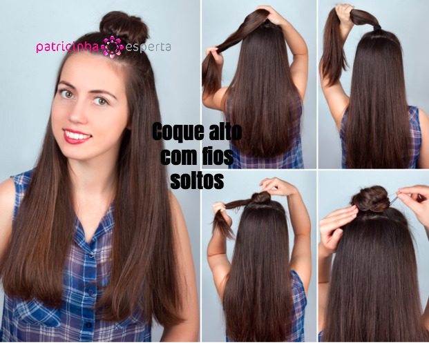 hairstyle bun tutorial picture id541312842 621x500 - Penteados Verão 2018 Tendências
