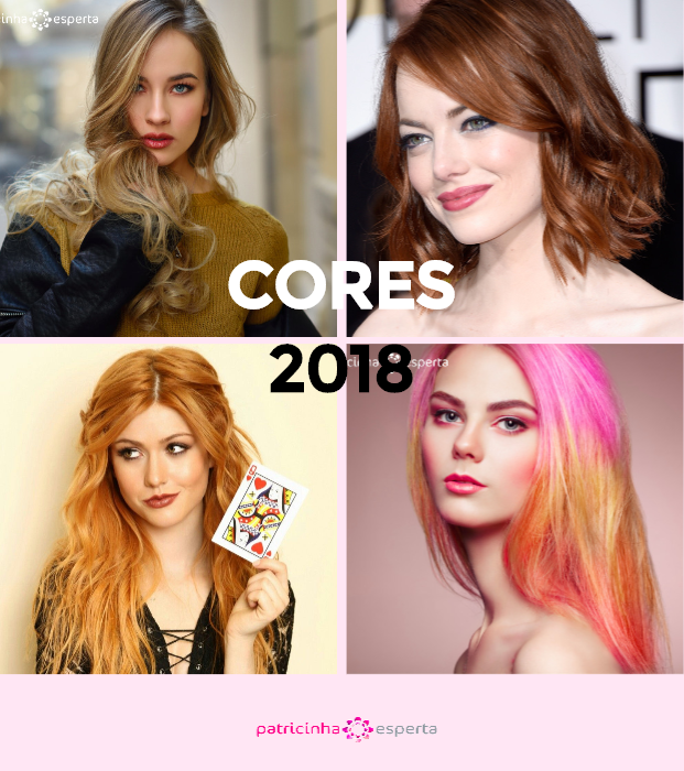 Tendências em cores de cabelos 2018
