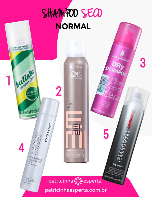 SHAMPOO A SECO (junho 2021) Tipos, Como Usar
