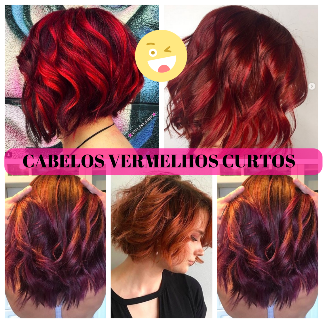 Cabelos Ruivos Curtos (julho 2022) Fotos Inspirações