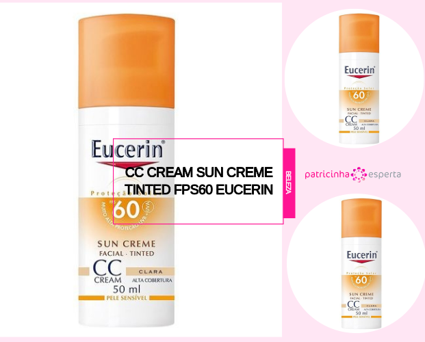 CC Cream Sun Creme Tinted FPS60 Eucerin - Melhor Protetor Solar Para o Rosto: Marcas, Diferenças, Preços