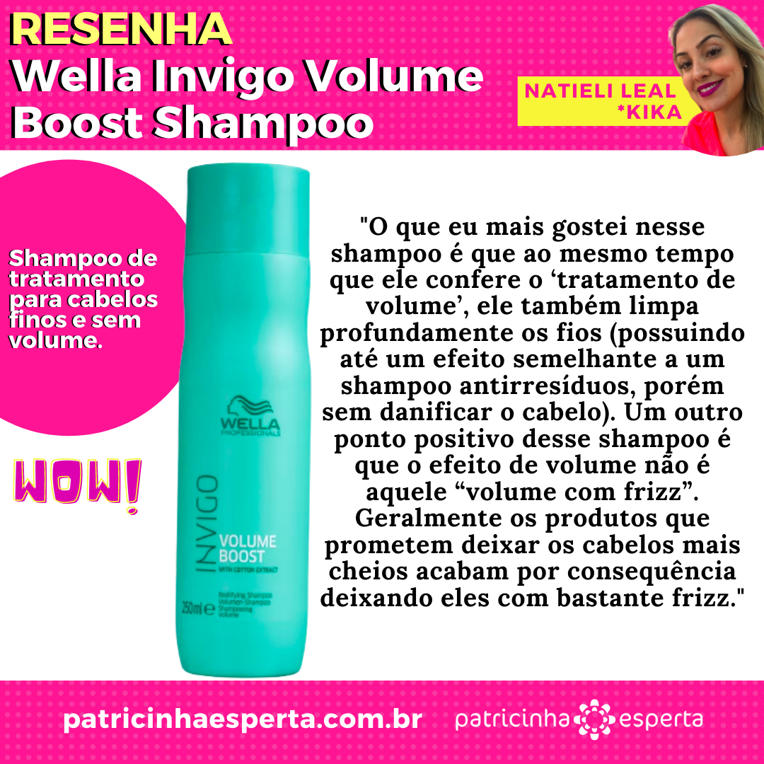 As vezes PERDER pode ser o melhor que pode te ACONTECER 2 - Wella Invigo Volume Boost Shampoo Resenha