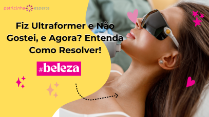 Mulher recebendo tratamento estético Ultraformer para flacidez facial.