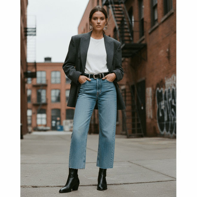 Look 1: Casual Chic Urbano