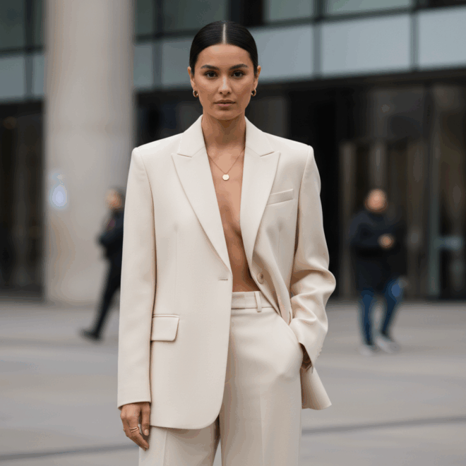 Look 1: Elegância Minimalista Urbana