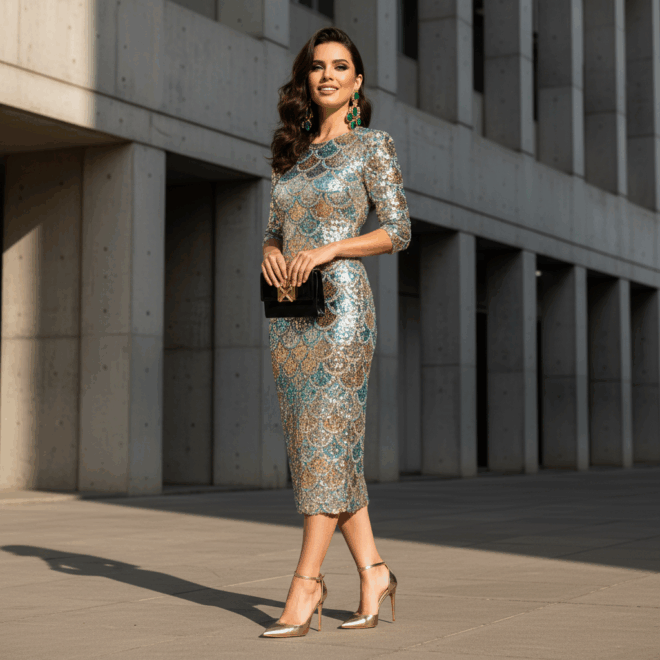 Look 1: O Brilho Estratégico