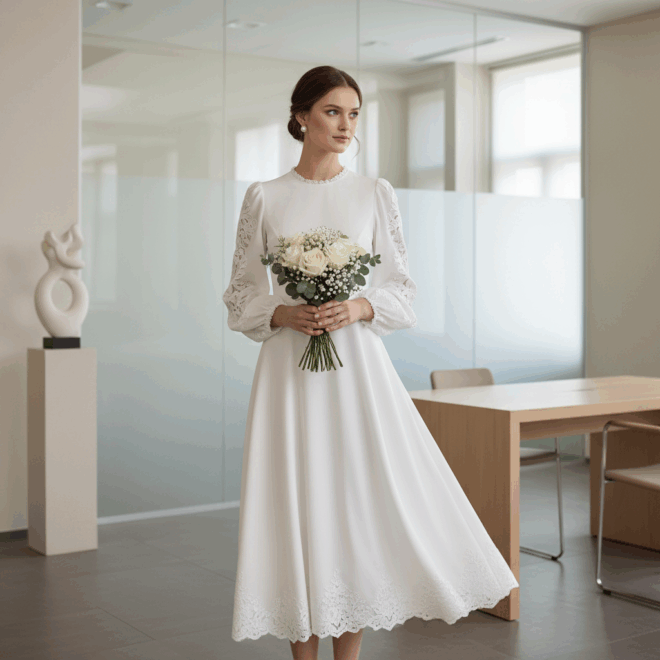 Elegância Clássica: O Vestido Midi Impecável