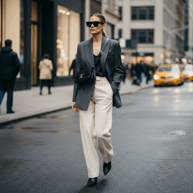 Look 1: Sofisticação Urbana Descomplicada