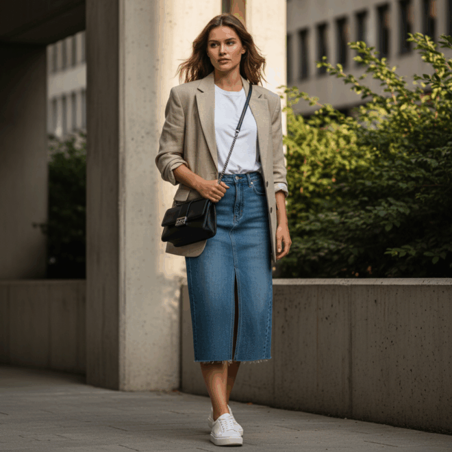 Look 1: Casual Chique Urbano