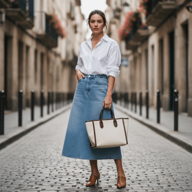 Look 1: Casual Chique Urbano