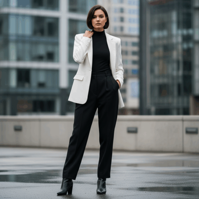 Look 1: Minimalismo Sofisticado