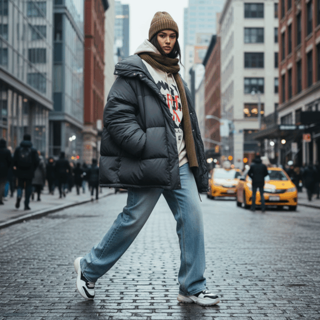 Look 2: Aventura Urbana