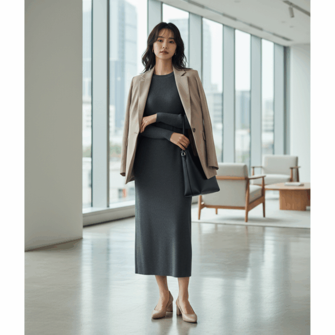 Look 2: Elegância Corporativa Confortável