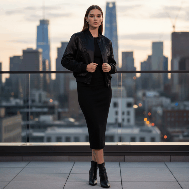 Look 2: Elegância Esportiva Noturna