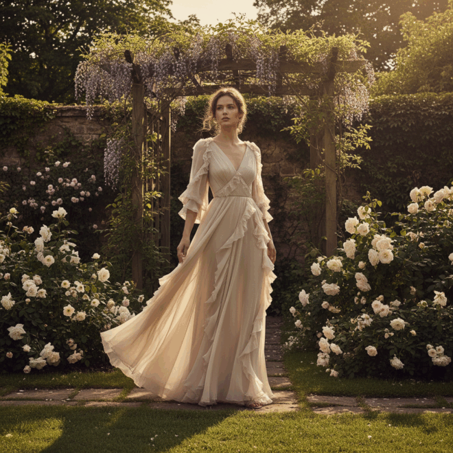 Romance Leve: O Vestido Fluido com Textura