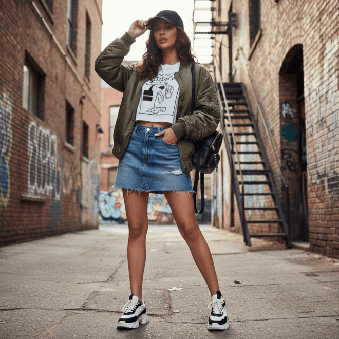 Look 3: Urbano Esportivo