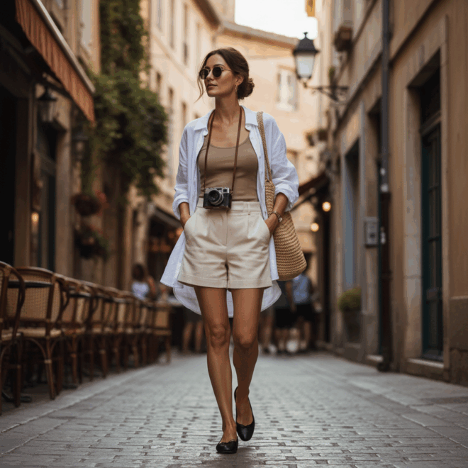 Look 4: Passeio Urbano Confortável e Chique