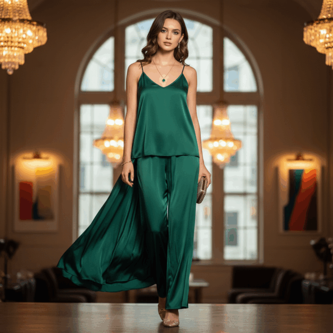 Look 4: Noite Confortável e Sofisticada