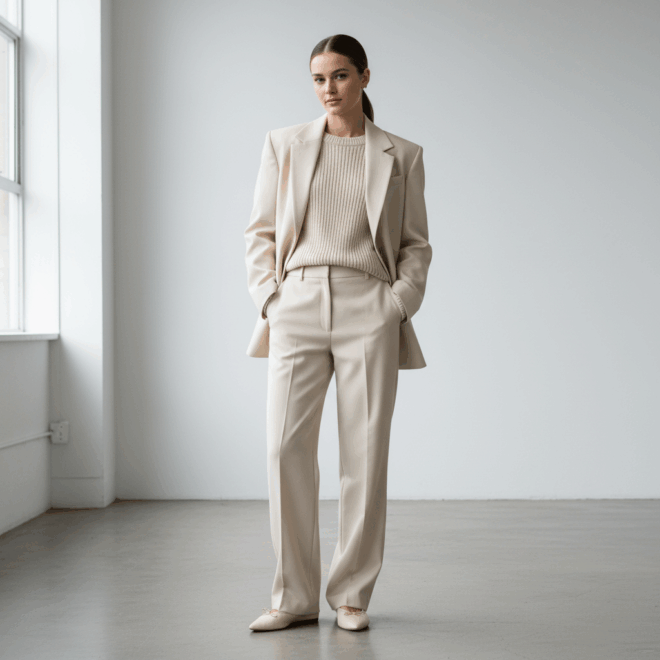 Look 5: Monocromático Moderno e Chic