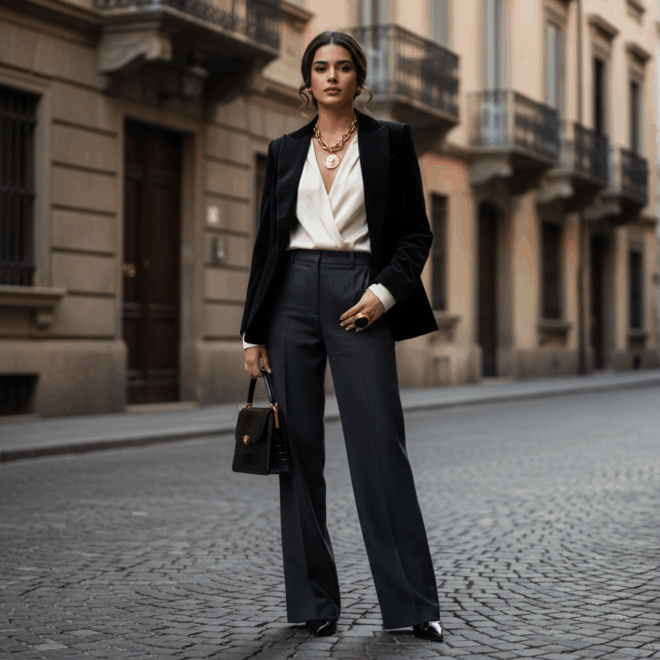 Look 5: Texturas Ricas e Profundas