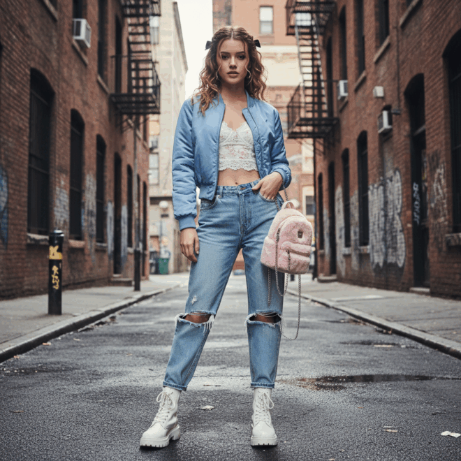 Look 5: Coquette Urbano Descolado