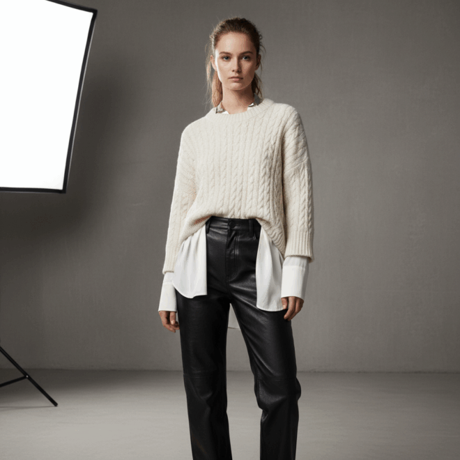 Look 6: P&B Textural