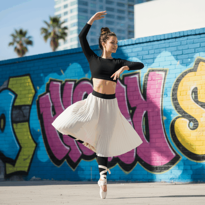Look 7: Athleisure Balletcore para o Fim de Semana