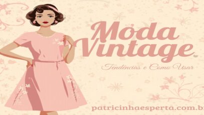Mulher vestindo vestido rosa em estilo vintage, com fundo floral.