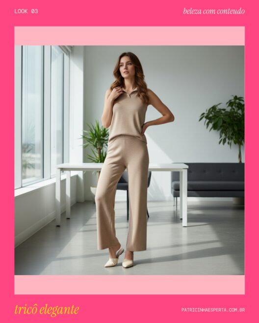 Look 3: Poder em Tricô Fino