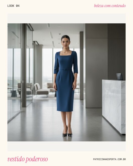 Look 4: Vestido Midi Estruturado