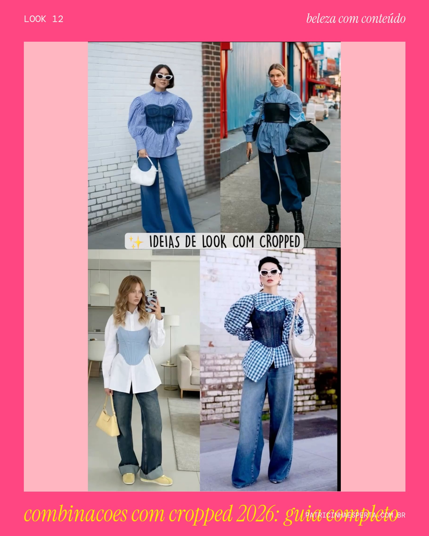 combinacoes com cropped 2026: guia completo