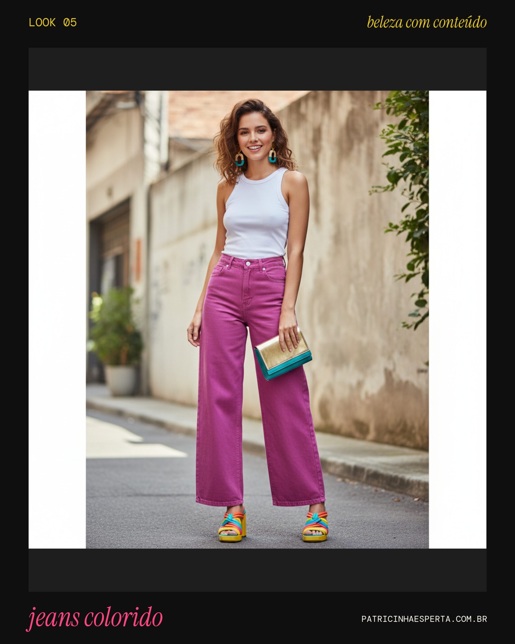 Jeans Colorido e Vibrante: Ousadia com Estilo