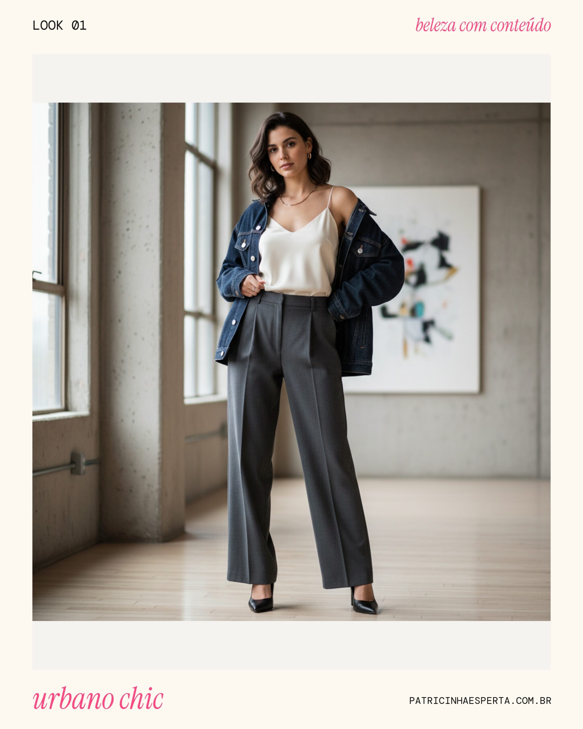 Look 1: Urbano Chic com Alfaiataria