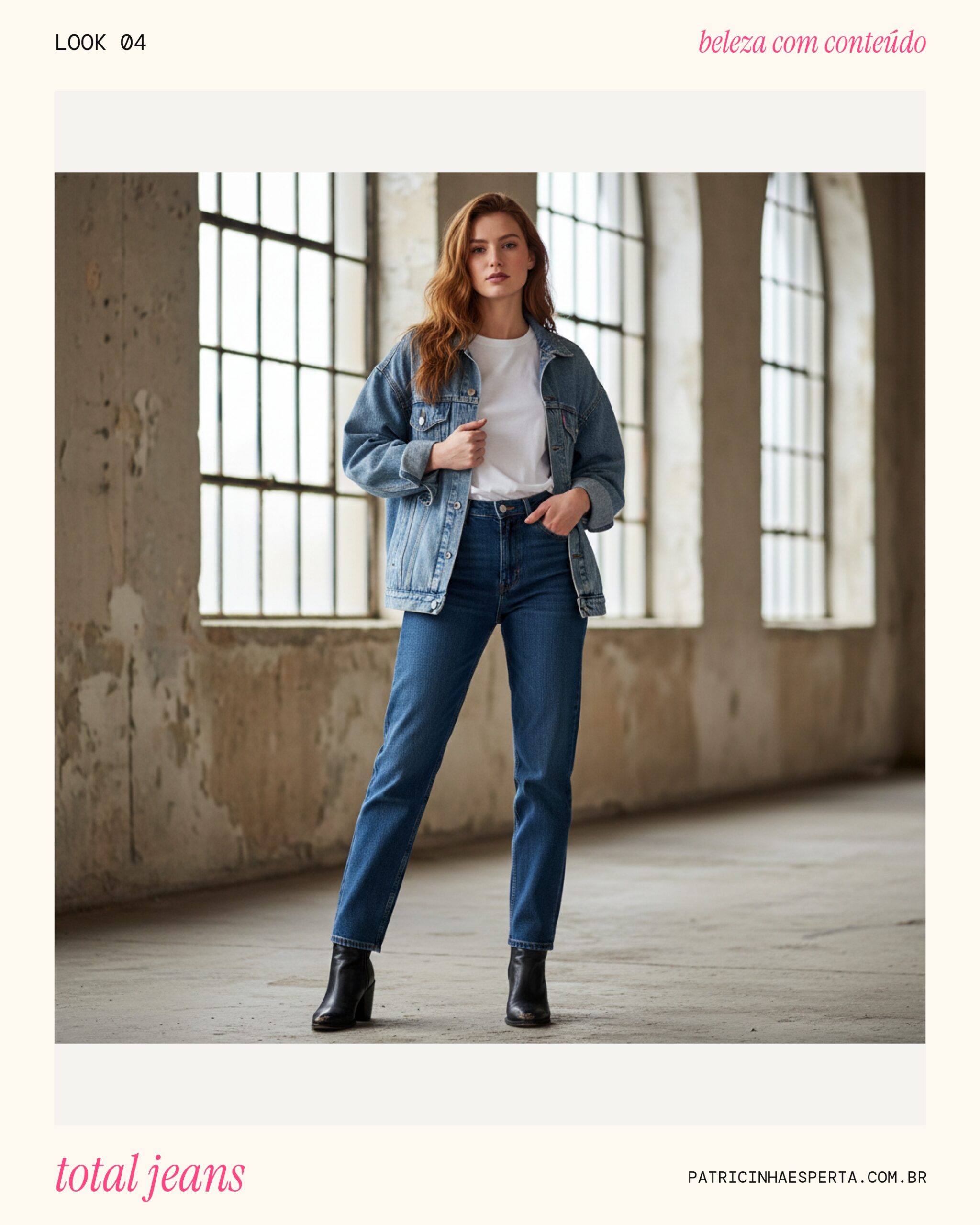 Look 4: Jeans Total (Denim on Denim)
