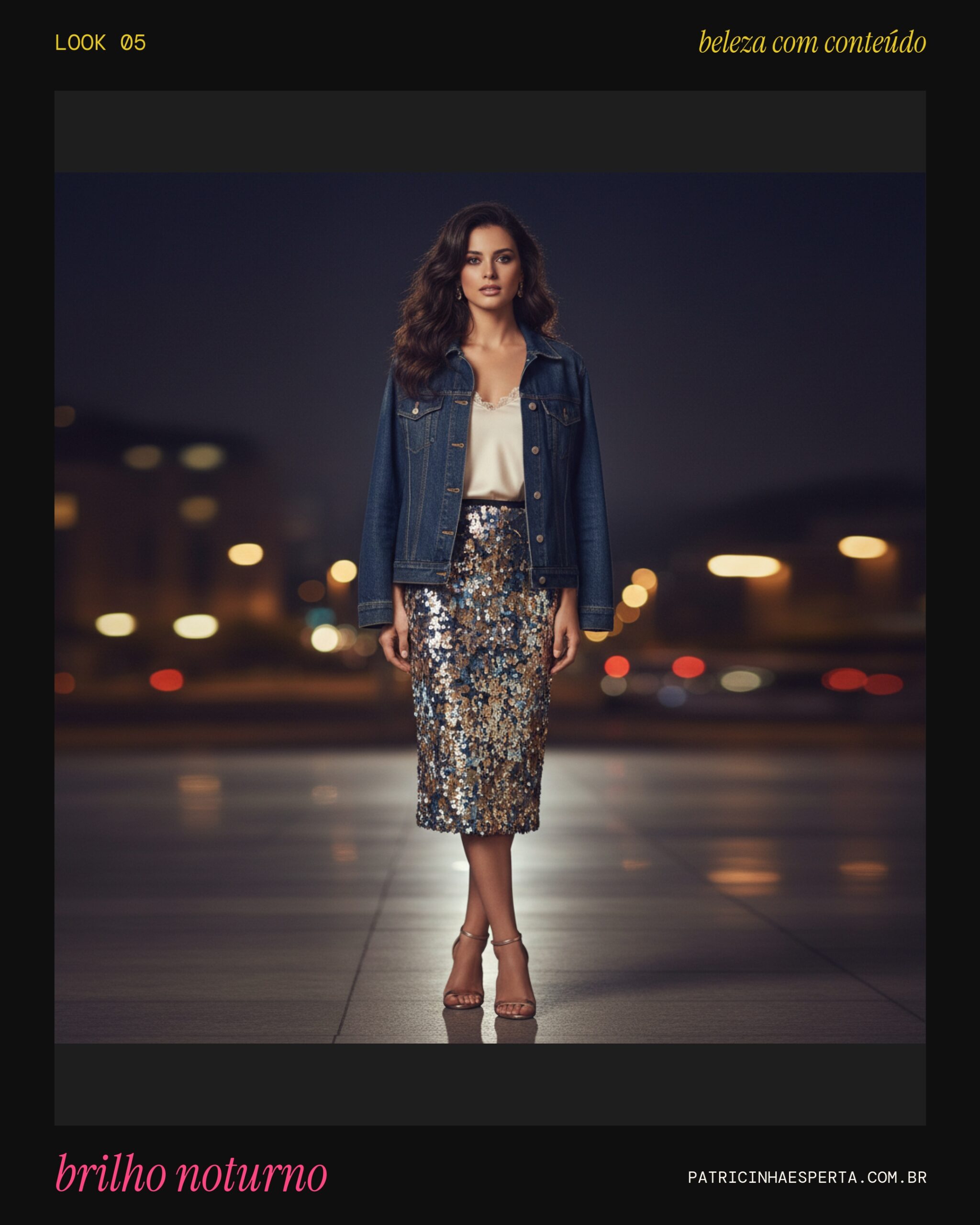 Look 5: Noite com Brilho