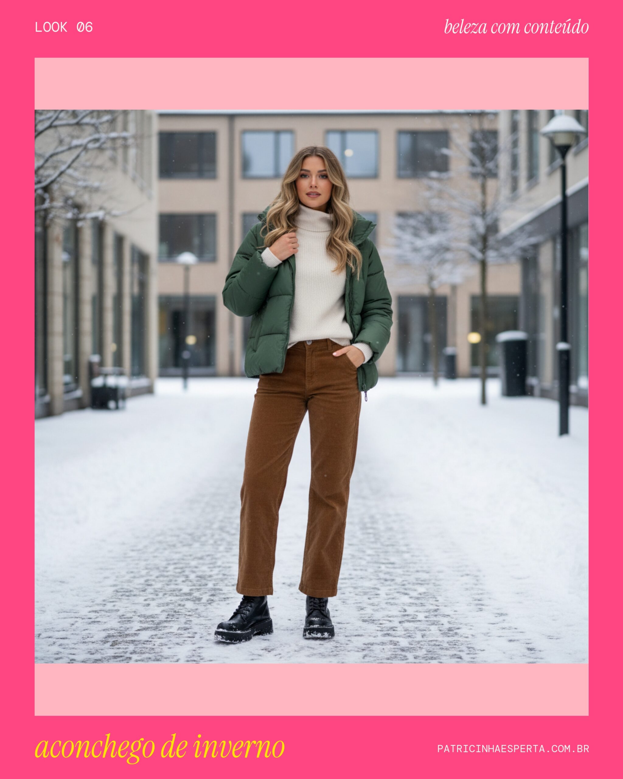 Look 6: Texturas e Conforto para o Inverno