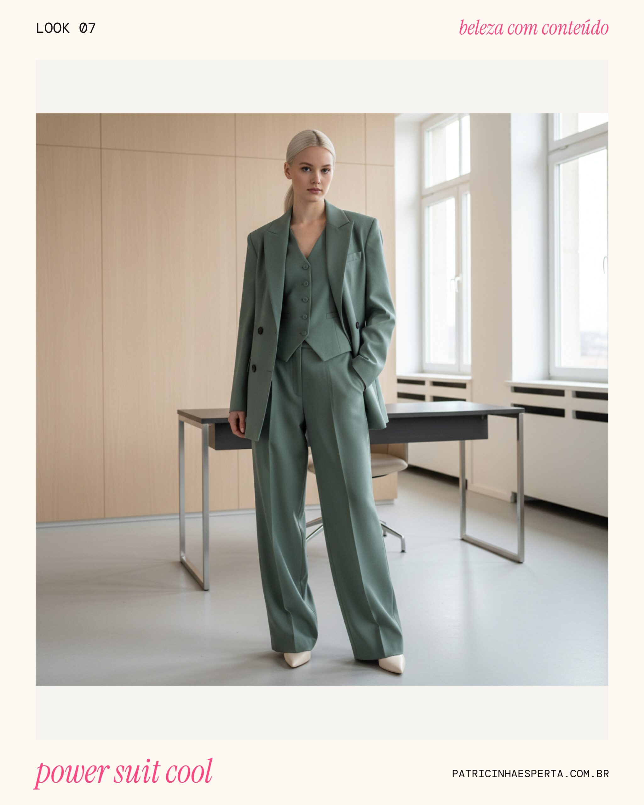 Look 7: O Power Suit Feminino Revitalizado