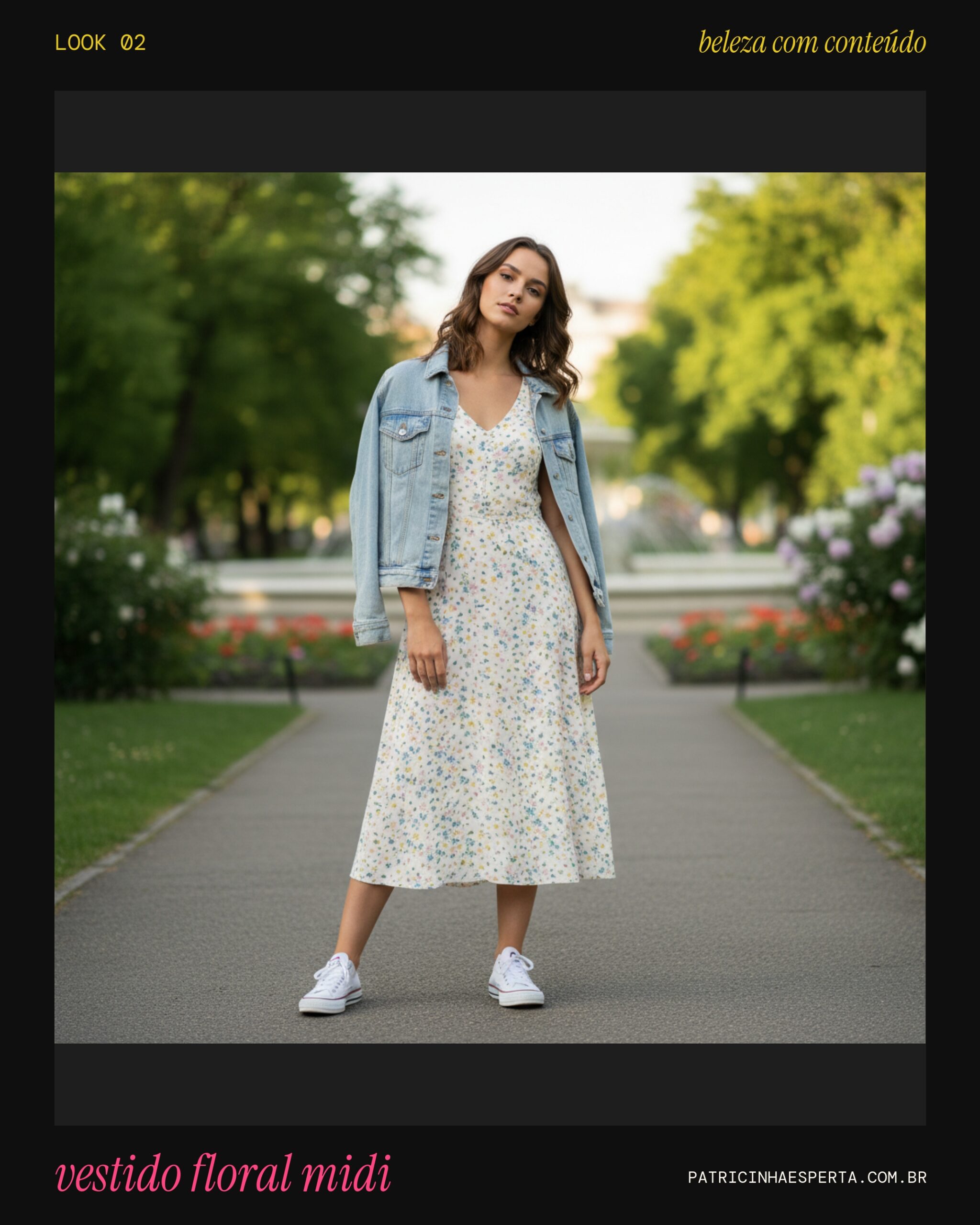 Look 2: Romantismo Moderno com Vestido Floral