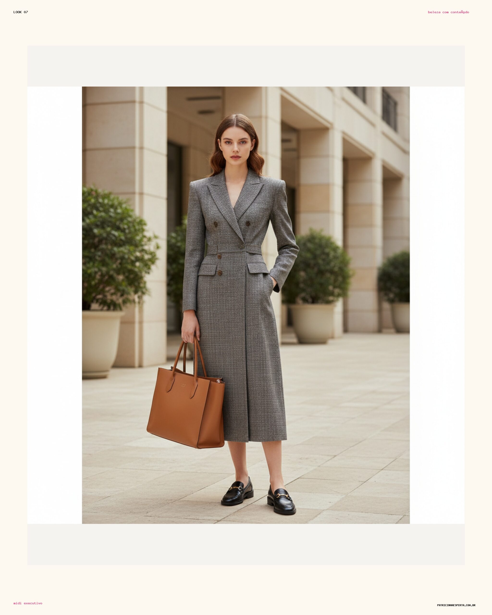 Office Atualizado com Blazer Dress Midi