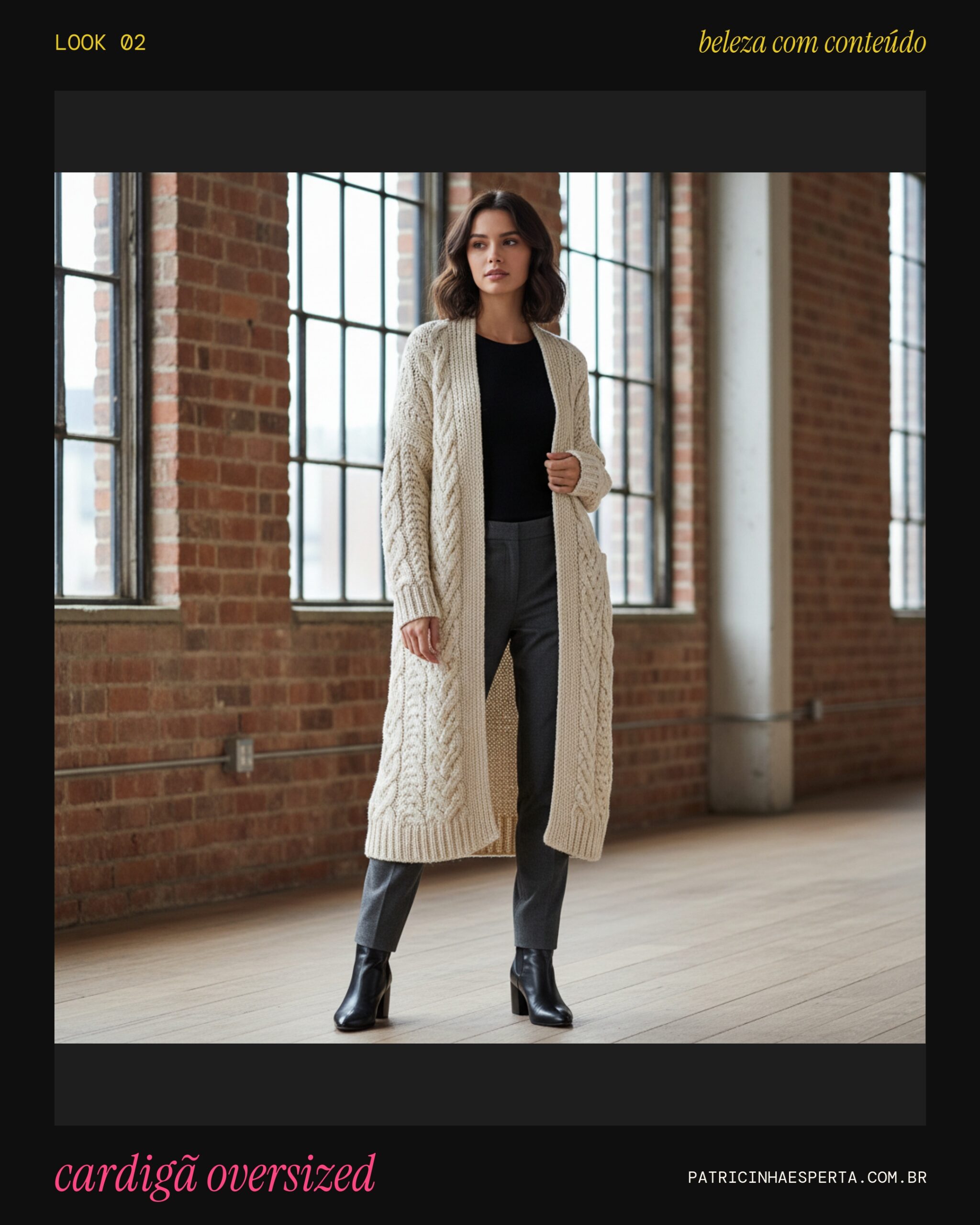 Cardigã Oversized: Conforto e Estilo