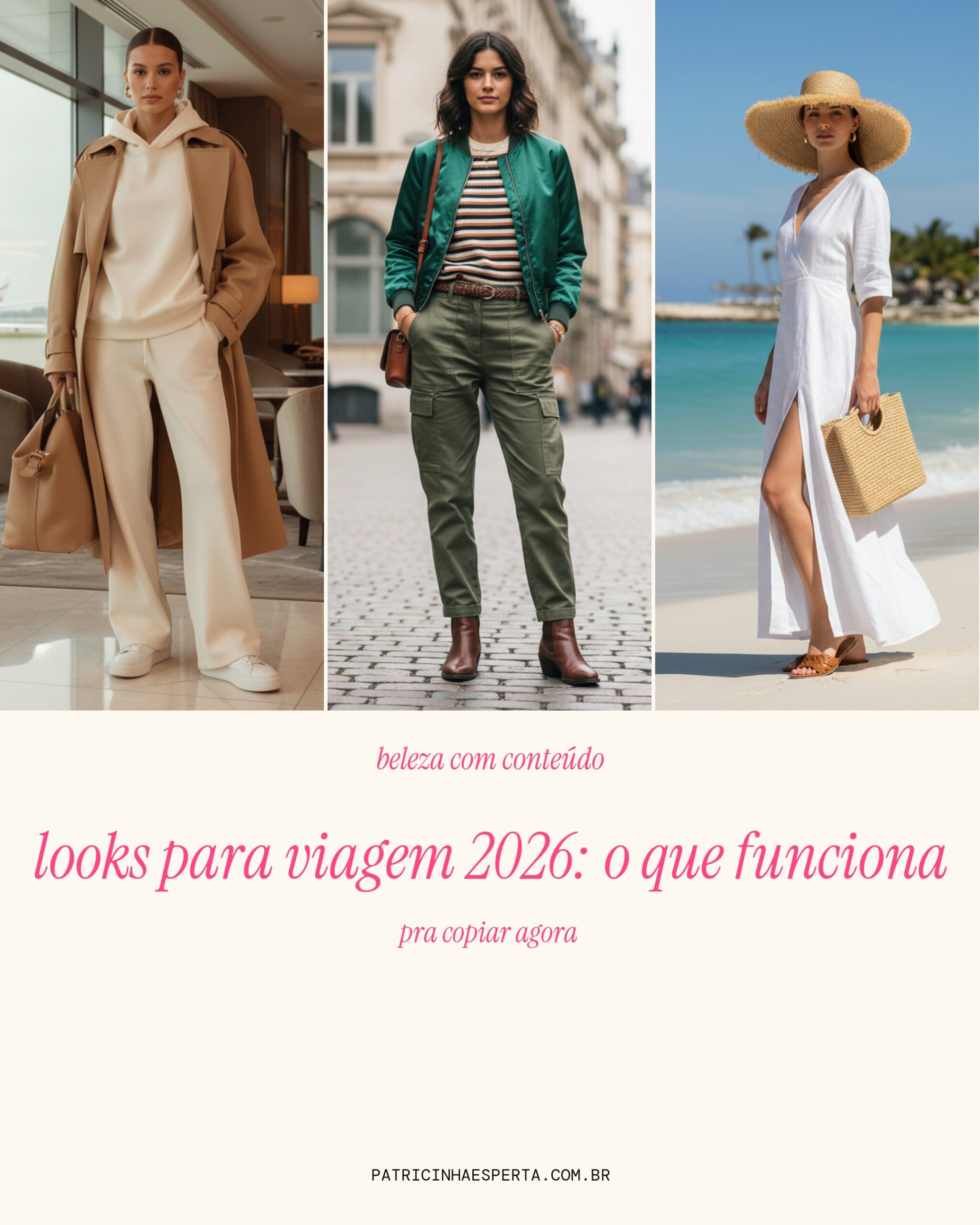 looks para viagem 2026: o que funciona