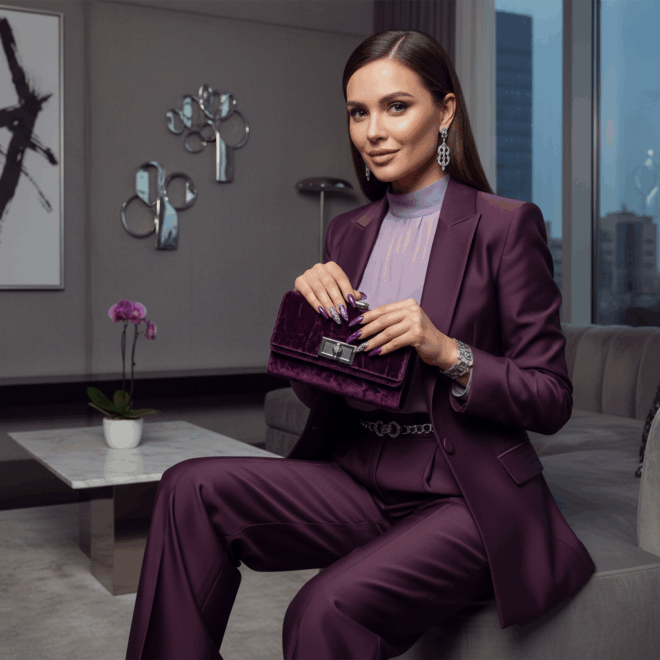 Harmonia Roxa: Como Combinar Suas Unhas Decoradas com Seu Estilo