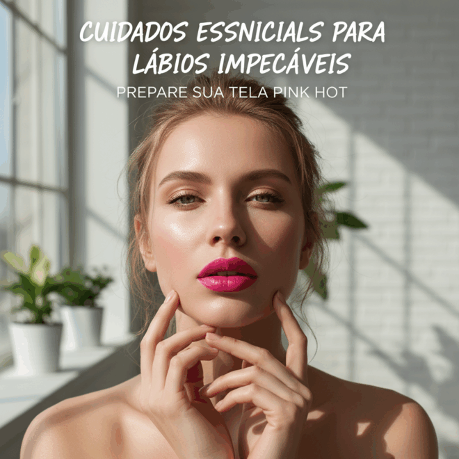 Cuidados Essenciais para Lábios Impecáveis: Prepare Sua Tela Pink Hot